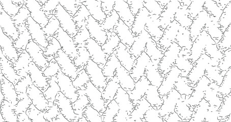 Rough texture. Broken plaster wall effect. Grunge worn damask pattern design. Distressed fabric texture. Overlay texture design. Vector illustration. Eps10.