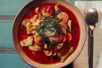 Polish Cabbage Kielbasa Soup