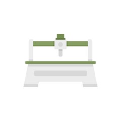 Milling machine tool icon flat isolated vector