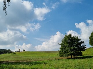 Landscape in the Sauerland, North Rhine-Westphalia, Germany