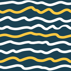 Doodle seamless pattern. Hand Drawn ink background. Simple trendy texture, stripes, lines, strokes in grunge style. Modern design elements for textil, fabric or print. Vector illustration.