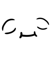 Entspanntes Gesicht Design 