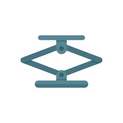 Jack screw icon flat isolated vector