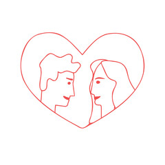 Couple vector illustration