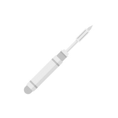 Soldering transistor icon flat isolated vector