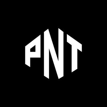 PNT letter logo design with polygon shape. PNT polygon and cube shape logo design. PNT hexagon vector logo template white and black colors. PNT monogram, business and real estate logo.