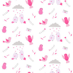 Valentine's day seamless pattern design 