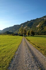 scenic valley in the bavarian alps