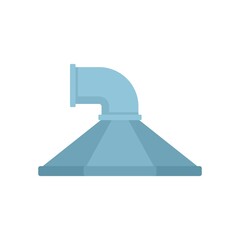 Kitchen ventilation icon flat isolated vector