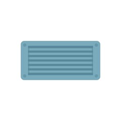 Ventilation duct icon flat isolated vector