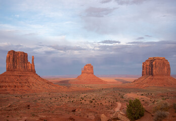 valley at sunset