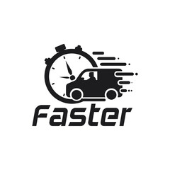 Faster Logo Template vector icon delivery 