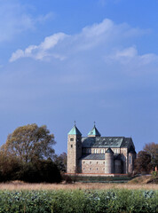 Fototapeta na wymiar Romanesque collegiate church in Tum near £êczyca, Poland