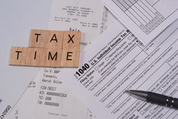 tax time with form