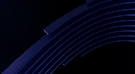 abstract blue and navy blue wave background, 3d rendering wavy wallpaper