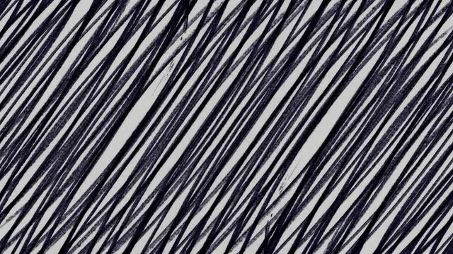 Stop motion black marker strokes scribble background overlay abstract texture, seamless loopable