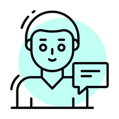 customer review icon, Survey and Feedback, modern vector illustration 