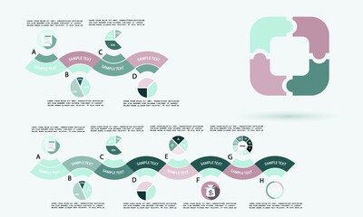 Abstract infographic template for business design	