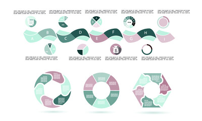 Fototapeta premium Abstract infographic template for business design 