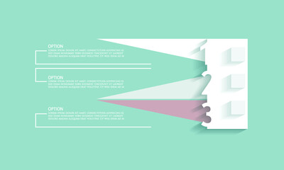 Abstract infographic template for business design	