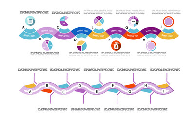 Abstract infographic template for business design	