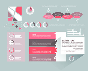 Abstract infographic template for business design	