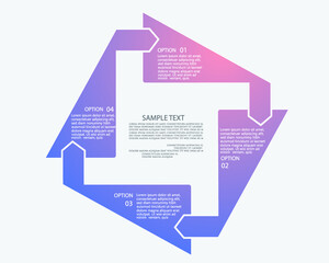 Abstract infographic template for business design	