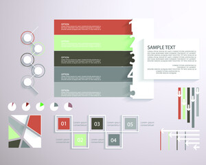Minimal style infographic template.eps
