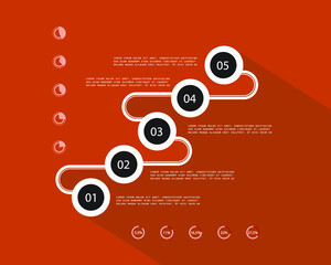 Minimal style infographic template.eps