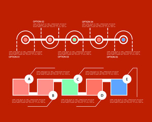 Minimal style infographic template.eps