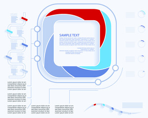 Set elements of infographics for business presentation, vector illustration template