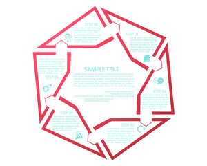 Set elements of infographics for business presentation, vector illustration template