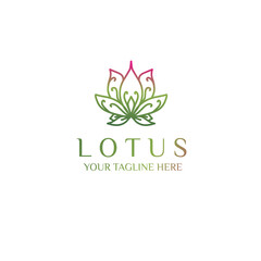 Lotus Logo,Lotus flower logo,Beauty logo,Fashion logo,Vector Logo Template