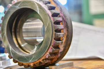 The ground part of the seat of the toothed half of the coupling.