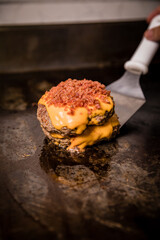 
Perfect Burger Classic Homemade Artisan Bacon Tomato Sauce Sausage Sweet Melted Cheese Onion Chicken Meat Pasta Shrimp Restaurant Menu Gourmet