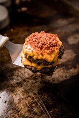 
Perfect Burger Classic Homemade Artisan Bacon Tomato Sauce Sausage Sweet Melted Cheese Onion Chicken Meat Pasta Shrimp Restaurant Menu Gourmet