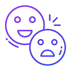 Satisfaction icon, Survey and Feedback, modern vector illustration 