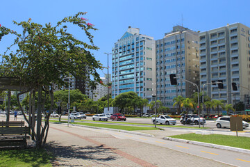 Beira Mar Avenue in Florianopolis city, SC, Brazil.