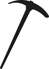 Agriculture pickaxe icon sign. Work tool signs and symbols.