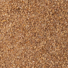Closeup, top view of ground whole wheat