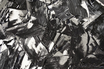 Grunge black and white paint brush stroke background