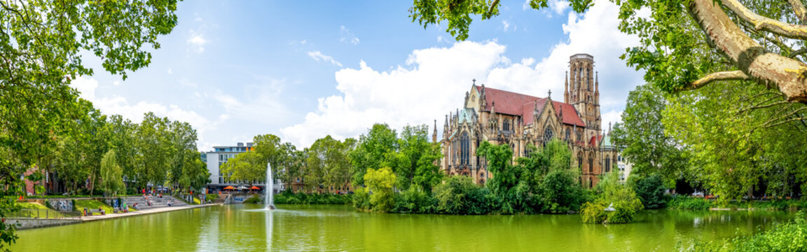 Johanneskirche am Feuersee, Stuttgart, Baden W&uuml;rttemberg, Deutschland
