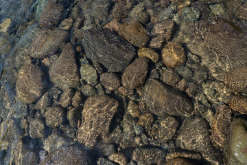 background in the form of stones in the water