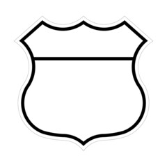 US route blank shield
