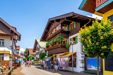 Obraz premium Altstadt, Oberstdorf, Bayern, Deutschland 