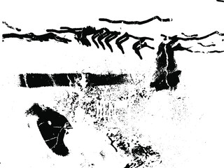 Rustic grunge vector texture with grain and stains. Abstract noise background. Weathered surface. Dirty and damaged. Detailed rough backdrop. Vector graphic illustration with transparent white. EPS10.