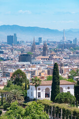 Barcelona skyline seen from Montjuic