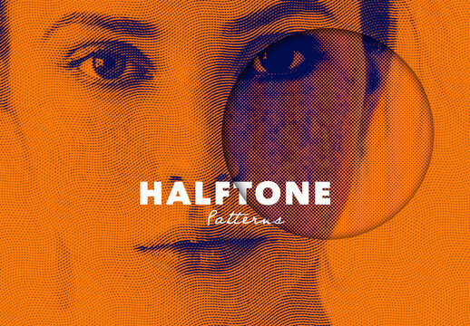 Halftone Duotone Patterns Effect
