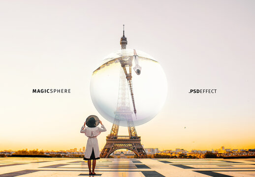 Reflecting Sphere Photo Effect