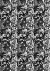 Abstract checkered monochrome black-white art background. Acrylic painting on canvas with color texture, paint brush strokes. Modern, contemporary art, impressionism. Design for fabric, textiles